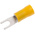 RS PRO Insulated Crimp Spade Connector, 2.5mm² to 6mm², 12AWG to 10AWG, M3.5 Stud Size Vinyl, Yellow