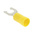 RS PRO Insulated Crimp Spade Connector, 4mm² to 6mm², 12AWG to 10AWG, 5.3mm Stud Size Vinyl, Yellow