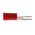 RS PRO Insulated Crimp Spade Connector, 0.5mm² to 1.5mm², 22AWG to 16AWG, M3 Stud Size Vinyl, Red