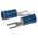 RS PRO Insulated Crimp Spade Connector, 1.5mm² to 2.5mm², 16AWG to 14AWG, 3.2mm Stud Size Vinyl, Blue