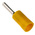 RS PRO Insulated, Tin Crimp Pin Connector, 2.5mm² to 6mm², 12AWG to 10AWG, 2.6mm Pin Diameter, 15mm Pin Length, Yellow