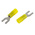 RS PRO Insulated Crimp Spade Connector, 0.2mm² to 0.5mm², 26AWG to 22AWG, M2 Stud Size Nylon, Yellow