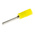 RS PRO Insulated, Tin Crimp Pin Connector, 0.2mm² to 0.5mm², 26AWG to 22AWG, 1.4mm Pin Diameter, 10mm Pin Length, Yellow