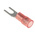 RS PRO Insulated Crimp Spade Connector, 0.5mm² to 1.5mm², 22AWG to 16AWG, 3.2mm Stud Size Nylon, Red