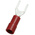 RS PRO Insulated Crimp Spade Connector, 0.5mm² to 1.5mm², 22AWG to 16AWG, 4.3mm Stud Size Vinyl, Red