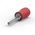 TE Connectivity, PIDG Insulated, Tin Crimp Pin Connector, 22AWG to 16AWG, 1.8mm Pin Diameter, 9.9mm Pin Length, Red