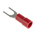 RS PRO Insulated Crimp Spade Connector, 0.5mm² to 1.5mm², 22AWG to 16AWG, 4.3mm Stud Size Vinyl, Red