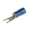 RS PRO Insulated Crimp Spade Connector, 1.5mm² to 2.5mm², 16AWG to 14AWG, 3.2mm Stud Size Vinyl, Blue