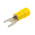 RS PRO Insulated Crimp Spade Connector, 4mm² to 6mm², 12AWG to 10AWG, M3.5 Stud Size Vinyl, Yellow