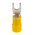 RS PRO Insulated Crimp Spade Connector, 4mm² to 6mm², 12AWG to 10AWG, 4.3mm Stud Size Vinyl, Yellow