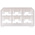 TE Connectivity, FASTIN-FASTON .250 6 Way Nylon Crimp Terminal Housing, 0.25in Tab Size, Natural