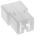 TE Connectivity, FASTIN-FASTON .250 2 Way Nylon Crimp Terminal Housing, 0.25in Tab Size, Natural