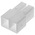 TE Connectivity, FASTIN-FASTON .250 2 Way Nylon Crimp Terminal Housing, 0.25in Tab Size, Natural