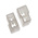 TE Connectivity, FASTIN-FASTON .250 2 Way Glass Fibre Reinforced Nylon Crimp Terminal Housing, 6.35mm Tab Size, Natural