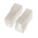 TE Connectivity, FASTIN-FASTON .250 2 Way Glass Fibre Reinforced Nylon Crimp Terminal Housing, 6.35mm Tab Size, Natural