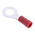 RS PRO Insulated Ring Terminal, M6 Stud Size, 0.5mm² to 1.5mm² Wire Size, Red