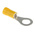 RS PRO Insulated Ring Terminal, M8 Stud Size, 2.5mm² to 6mm² Wire Size, Yellow