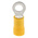 RS PRO Insulated Ring Terminal, M5 Stud Size, 2.5mm² to 6mm² Wire Size, Yellow