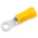 RS PRO Insulated Crimp Ring Terminal, M3.5 Stud Size, 2.5mm² to 6mm² Wire Size, Yellow