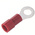 RS PRO Insulated Ring Terminal, 4.3mm Stud Size, 0.5mm² to 1.5mm² Wire Size, Red