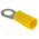 RS PRO Insulated Ring Terminal, 5.3mm Stud Size, 2.5mm² to 6mm² Wire Size, Yellow