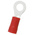 RS PRO Insulated Ring Terminal, 4.3mm Stud Size, 0.5mm² to 1.5mm² Wire Size, Red