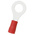 RS PRO Insulated Ring Terminal, 6.4mm Stud Size, 0.5mm² to 1.5mm² Wire Size, Red