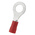 RS PRO Insulated Ring Terminal, 6.4mm Stud Size, 0.5mm² to 1.5mm² Wire Size, Red