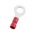 RS PRO Insulated Ring Terminal, 6.4mm Stud Size, 0.5mm² to 1.5mm² Wire Size, Red