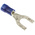 TE Connectivity, PLASTI-GRIP Insulated Crimp Spade Connector, 1mm² to 2.6mm², 16AWG to 14AWG, M6 Stud Size PVC, Blue
