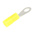 RS PRO Insulated Ring Terminal, M2.5 Stud Size, 0.2mm² to 0.5mm² Wire Size, Yellow