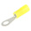 RS PRO Insulated Ring Terminal, M2.5 Stud Size, 0.2mm² to 0.5mm² Wire Size, Yellow