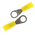 RS PRO Insulated Ring Terminal, M3 Stud Size, 0.2mm² to 0.5mm² Wire Size, Yellow