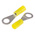 RS PRO Insulated Ring Terminal, M3.5 Stud Size, 0.2mm² to 0.5mm² Wire Size, Yellow