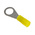 RS PRO Insulated Ring Terminal, M4 Stud Size, 0.2mm² to 0.5mm² Wire Size, Yellow