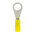 RS PRO Insulated Ring Terminal, M4 Stud Size, 0.2mm² to 0.5mm² Wire Size, Yellow