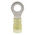 RS PRO Insulated Ring Terminal, M6 (1/4) Stud Size, 4mm² to 6mm² Wire Size, Yellow