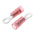 RS PRO Insulated Crimp Ring Terminal, M3.5 Stud Size, 0.5mm² to 1.5mm² Wire Size, Red