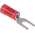 TE Connectivity, PLASTI-GRIP Insulated Crimp Spade Connector, 0.25mm² to 1.6mm², 22AWG to 16AWG, 4.17mm Stud Size, Red