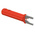 Staubli Insulated Crimp Spade Connector, Red