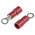RS PRO Insulated Ring Terminal, M3 Stud Size, 0.5mm² to 1.5mm² Wire Size, Red