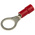 RS PRO Insulated Ring Terminal, M8 Stud Size, 0.5mm² to 1.5mm² Wire Size, Red
