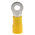 RS PRO Insulated Ring Terminal, M4 Stud Size, 4mm² to 6mm² Wire Size, Yellow