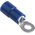 RS PRO Insulated Ring Terminal, M3 Stud Size, 1.5mm² to 2.5mm² Wire Size, Blue