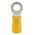 RS PRO Insulated Ring Terminal, M5 Stud Size, 4mm² to 6mm² Wire Size, Yellow