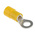 RS PRO Insulated Ring Terminal, M5 Stud Size, 4mm² to 6mm² Wire Size, Yellow