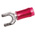 TE Connectivity, PIDG Insulated Crimp Spade Connector, 22AWG to 16AWG, M3.5 Stud Size Nylon, Red