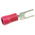 JST, FVWS1.25 Insulated Crimp Spade Connector, 0.2mm² to 1.65mm², 22AWG to 16AWG, 3.2mm Stud Size Vinyl, Red
