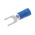JST Crimp Spade Connector, 1mm² to 2.6mm², 16AWG to 14AWG, 4mm Stud Size Vinyl, Blue