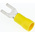 JST, A Insulated Crimp Spade Connector, 2.6mm² to 6.6mm², 12AWG to 10AWG, 4mm Stud Size Vinyl, Yellow